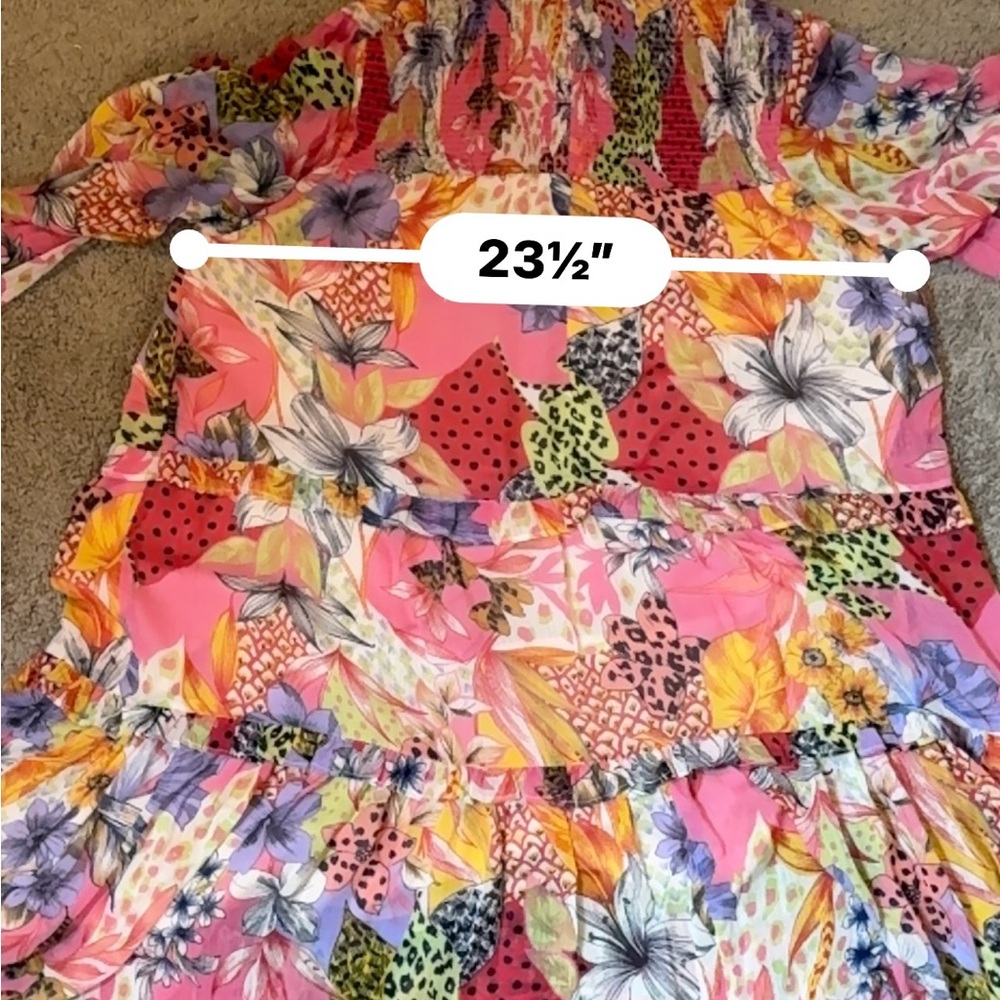 Floral Multicolor Ruffle Dress - Picture 5 of 8